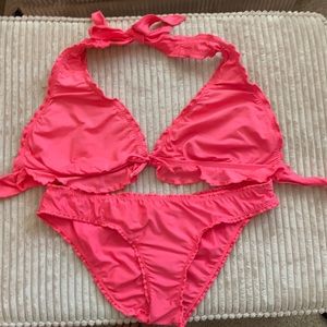 Becca swim pink bikini